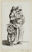 KG 10763
<br/>
Moeder met drie kinderen ("Bedelaars")
<br/>
<em>Callot, Jacques (1592 - 1635)</em>